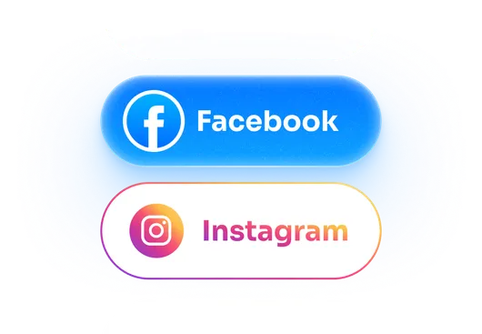 Facebook and Instagram logos
