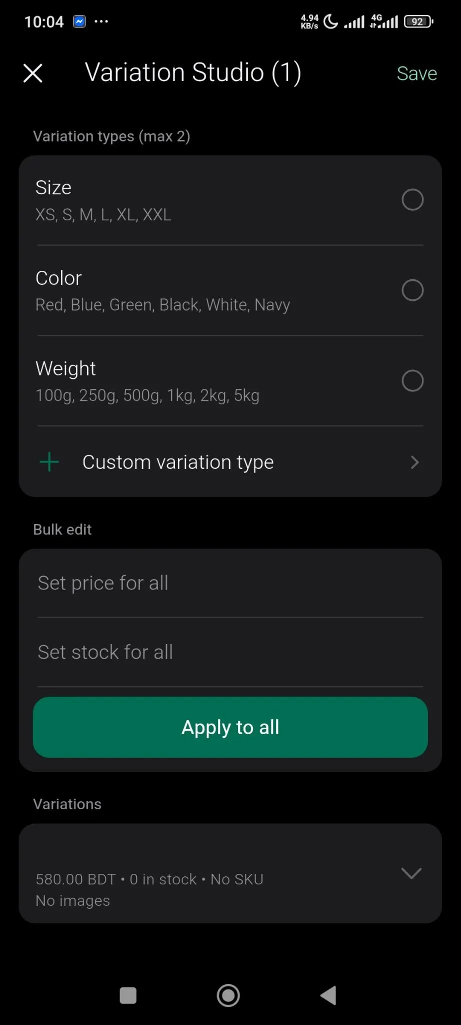 You can add variations for your product as well, based on color, size, weight or you can add your